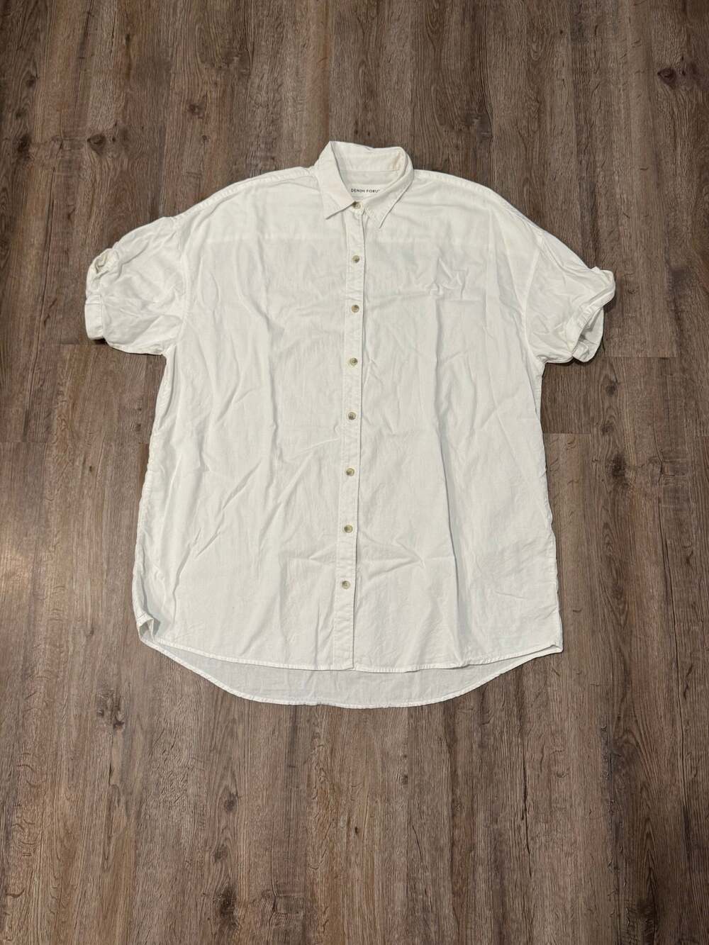 Aritzia Denim Forum Women’s Button-Up Shirt Dress Size Medium